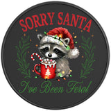 SORRY SANTA IVE BEEN FERAL BLACK CARBON FIBER TIRE COVER