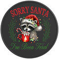 SORRY SANTA IVE BEEN FERAL PEARL  WHITE CARBON FIBER TIRE COVER