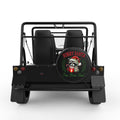 SORRY SANTA IVE BEEN FERAL BLACK TIRE COVER FOR MOKE