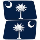 SOUTH CAROLINA STATE FLAG QUARTER WINDOW DRIVER & PASSENGER DECALS