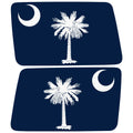 SOUTH CAROLINA STATE FLAG QUARTER WINDOW DRIVER & PASSENGER DECALS