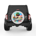 SOUTH CAROLINA SILVER CARBON FIBER TIRE COVER