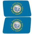 SOUTH DAKOTA STATE FLAG QUARTER WINDOW DRIVER & PASSENGER DECALS