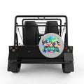 SOUTH DAKOTA SILVER CARBON FIBER TIRE COVER FOR MOKE