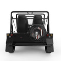 SPARTAN AMERICAN SOLDIER BLACK TIRE COVER FOR MOKE