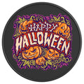 SPOOKY HALLOWEEN PUMPKINS PEARL  WHITE CARBON FIBER TIRE COVER