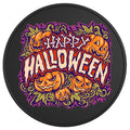 SPOOKY HALLOWEEN PUMPKINS BLACK TIRE COVER