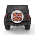 SPOOKY HALLOWEEN PUMPKINS BLACK TIRE COVER