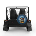 SPOOKY SCARECROW HALLOWEEN BLACK CARBON FIBER TIRE COVER FOR MOKE