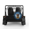 SPOOKY SCARECROW HALLOWEEN BLACK TIRE COVER FOR MOKE