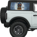 SPOOKY SCARECROW HALLOWEEN QUARTER WINDOW DECAL FITS 2021+ FORD BRONCO 2 DOOR HARD TOP