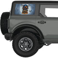 SPOOKY SCARECROW HALLOWEEN QUARTER WINDOW DECAL FITS 2021+ FORD BRONCO 4 DOOR HARD TOP