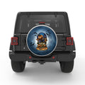 SPOOKY SCARECROW HALLOWEEN WHITE TIRE COVER