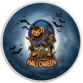 SPOOKY SCARECROW HALLOWEEN WHITE TIRE COVER