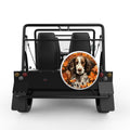 SPRINGER SPANIEL FALL WHITE CARBON FIBER TIRE COVER FOR MOKE