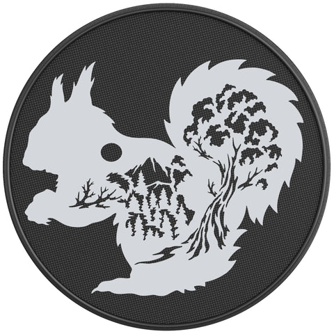 SQUIRREL PEARL  WHITE CARBON FIBER TIRE COVER