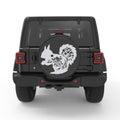 SQUIRREL PEARL  WHITE CARBON FIBER TIRE COVER