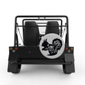 SQUIRREL SILVER CARBON FIBER TIRE COVER FOR MOKE