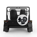 SQUIRREL WHITE CARBON FIBER TIRE COVER FOR MOKE