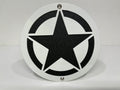 STAR IN ARMY FOR ANY 2 INCH RECEIVER  in WHITE For Jeep Wrangler JL and JK and JT