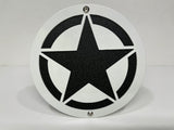 STAR IN ARMY FOR ANY 2 INCH RECEIVER  in WHITE For Jeep Wrangler JL and JK and JT