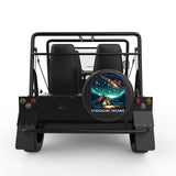 STARGAZING DREAMS BLACK CARBON FIBER TIRE COVER FOR MOKE