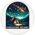 STARGAZING DREAMS PEARL  WHITE CARBON FIBER TIRE COVER