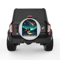 STARGAZING DREAMS SILVER CARBON FIBER TIRE COVER