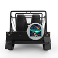 STARGAZING DREAMS SILVER CARBON FIBER TIRE COVER FOR MOKE