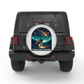 STARGAZING DREAMS SILVER CARBON FIBER TIRE COVER