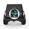 STARGAZING DREAMS PEARL  WHITE CARBON FIBER TIRE COVER