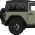 STARRY NIGHT QUARTER WINDOW DECAL FITS 2011-2018 JEEP WRANGLER 2 DOOR HARD TOP JK