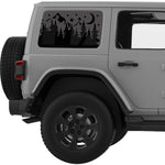 STARRY NIGHT QUARTER WINDOW DECAL FITS 2011-2018 JEEP WRANGLER 4 DOOR HARD TOP JKU