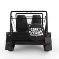 STAR GAZING FIRE BLAZING BLACK CARBON FIBER TIRE COVER FOR MOKE