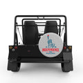 STATUE OF LIBERTY INDEPENDENCE DAY SILVER CARBON FIBER TIRE COVER FOR MOKE