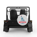 STATUE OF LIBERTY INDEPENDENCE DAY WHITE CARBON FIBER TIRE COVER FOR MOKE