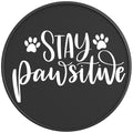 STAY PAWSITIVE BLACK CARBON FIBER TIRE COVER