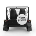 STAY PAWSITIVE WHITE TIRE COVER FOR MOKE