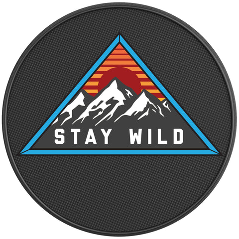 STAY WILD BLACK CARBON FIBER TIRE COVER