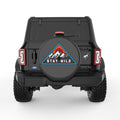 STAY WILD BLACK CARBON FIBER TIRE COVER