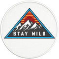 STAY WILD PEARL  WHITE CARBON FIBER TIRE COVER