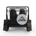 STAY WILD SILVER CARBON FIBER TIRE COVER FOR MOKE