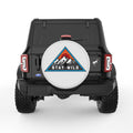 STAY WILD PEARL  WHITE CARBON FIBER TIRE COVER