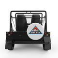 STAY WILD WHITE CARBON FIBER TIRE COVER FOR MOKE