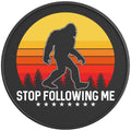 STOP FOLLOWING ME SASQUATCH PEARL  WHITE CARBON FIBER TIRE COVER