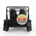 STOP FOLLOWING ME SASQUATCH SILVER CARBON FIBER TIRE COVER FOR MOKE