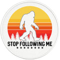 STOP FOLLOWING ME SASQUATCH PEARL  WHITE CARBON FIBER TIRE COVER
