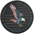 STRONG AND BRAVE AMERICAN EAGLE BLACK TIRE COVER