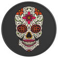 SUGAR SKULL PEARL  WHITE CARBON FIBER TIRE COVER
