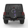 SUICIDE PREVENTION AWARENESS PEARL  WHITE CARBON FIBER TIRE COVER